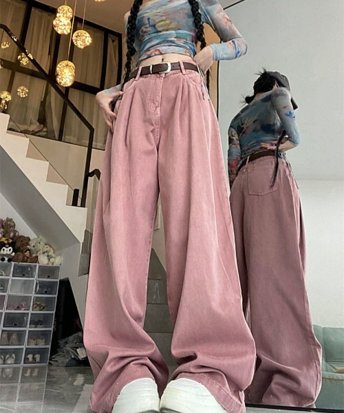 REBALANCE(リバランス)の「ワイドカラーデニム(デニムパンツ・レディース・C/A/B・X-LARGE/LARGE/MEDIUM)」の6枚目の写真