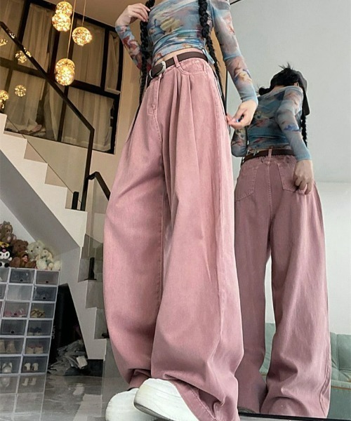 REBALANCE(リバランス)の「ワイドカラーデニム(デニムパンツ・レディース・C/A/B・X-LARGE/LARGE/MEDIUM)」の8枚目の写真