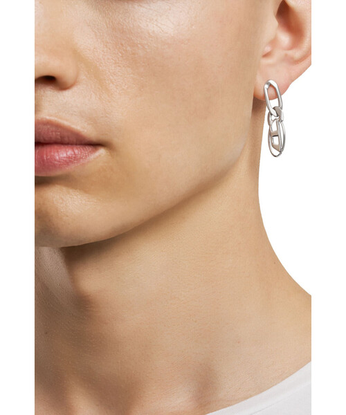 DIESEL 片耳ピアス　新品未使用 DIESEL ディーゼル ピアス 片耳 メンズ アクセサリー シルバー