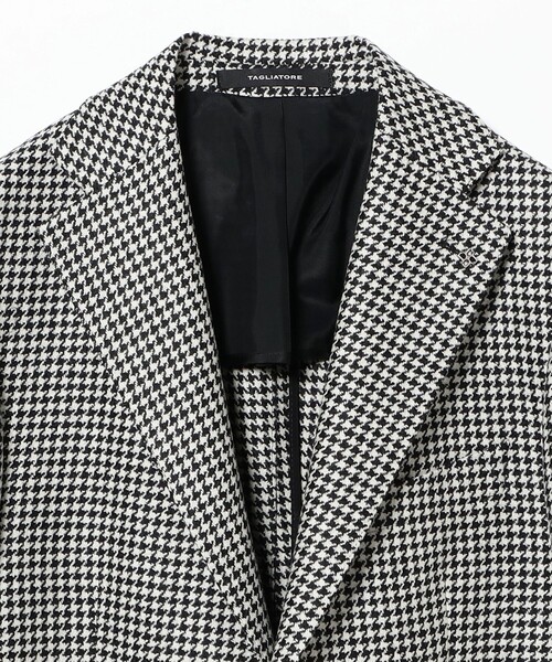 TAGLIATORE(タリアトーレ)の「【別注】TAGLIATORE / COSTA AZZURRA ウール ハウンドトゥース ジャケット(テーラードジャケット・メンズ・ブラック・54/50/42)」の3枚目の写真