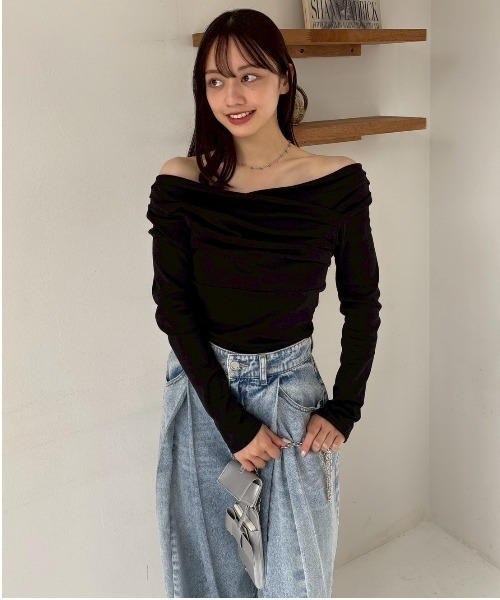 FRAY I.D（フレイアイディー）の「【WEB限定】【ルエル】リボンマルチショルダー（ショルダーバッグ・レディース・シルバー/ブラック/グレイッシュベージュ/ホワイト・F）」の9枚目の写真