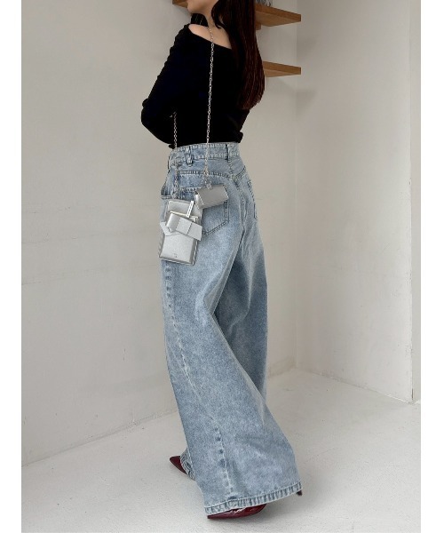 FRAY I.D（フレイアイディー）の「【WEB限定】【ルエル】リボンマルチショルダー（ショルダーバッグ・レディース・シルバー/ブラック/グレイッシュベージュ/ホワイト・F）」の10枚目の写真