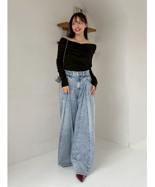 FRAY I.D（フレイアイディー）の「【WEB限定】【ルエル】リボンマルチショルダー（ショルダーバッグ・レディース・シルバー/ブラック/グレイッシュベージュ/ホワイト・F）」の11枚目の写真