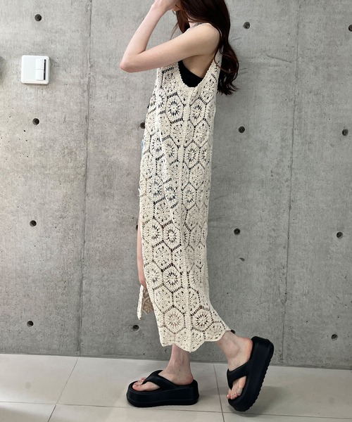 セール】かぎ編みロングジレ（その他トップス）｜GLAMOROUS JANE