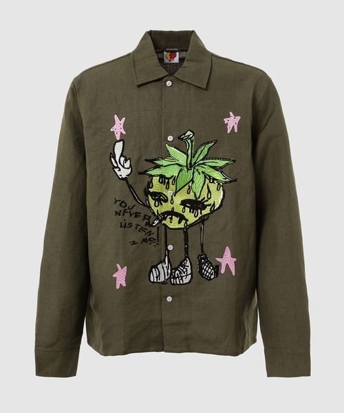 Sky High Farm Tシャツ ブラウン XL Sky High Farm Workwear Tシャツ - ブラウン | SHF07T0322