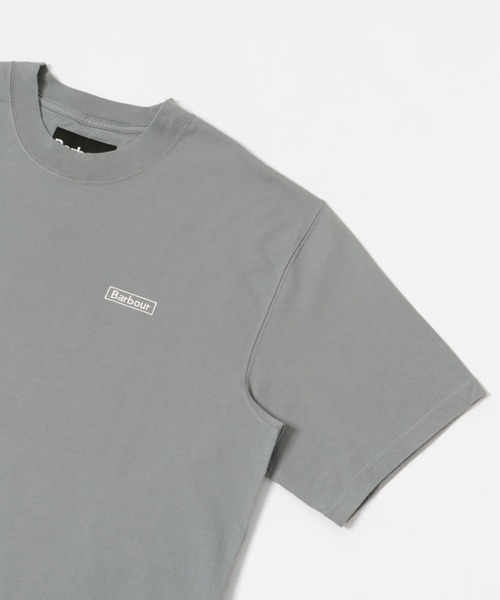 Tシャツ・カットソー BARBOUR Men T Shirts MMTS1296 BL45 Grey Barbour Logo Tee Grey | Jacks 1952