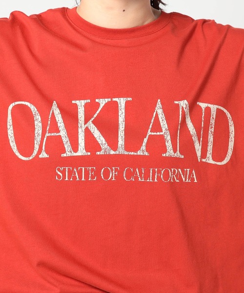 Grand PARK(グランドパーク)の「ワイドシルエットBIGロゴTシャツ(Tシャツ/カットソー・レディース・レッド/ホワイト/ブラック/ベージュ・FREE)」の14枚目の写真