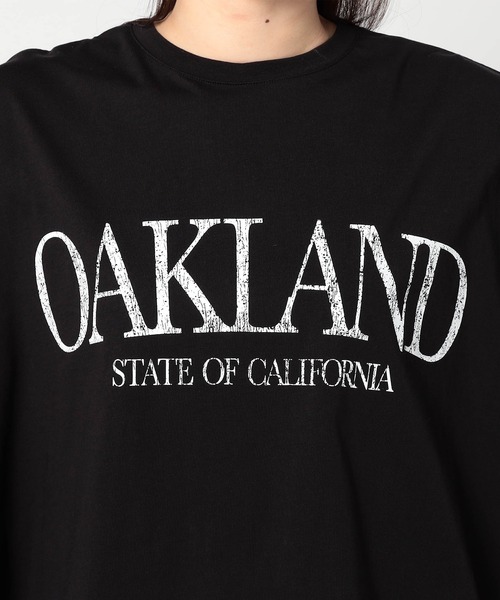 Grand PARK(グランドパーク)の「ワイドシルエットBIGロゴTシャツ(Tシャツ/カットソー・レディース・レッド/ホワイト/ブラック/ベージュ・FREE)」の20枚目の写真