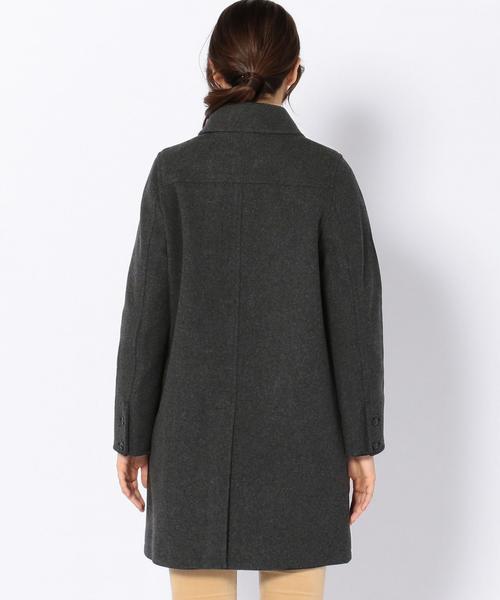 coen(コーエン)の「メルトンロングコート◆(その他アウター・レディース・ダークグレー/ベージュ・LARGE/MEDIUM)」の4枚目の写真