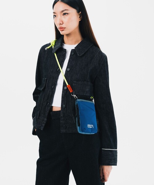 AIGLE(エーグル)の「撥水 Topologie トポロジー(R) Phone Sacoche フォンサコッシュ ショルダーミニポーチ / ストラップ付き(ショルダーバッグ・レディース・ブルー/カーキ/ピンク・FREE)」の20枚目の写真