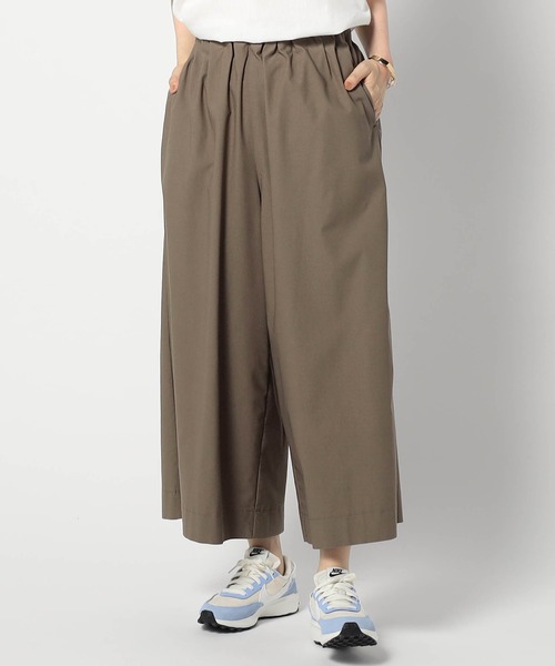 Grand PARK（グランドパーク）の「新型　スーパーストレッチセミワイドパンツ（その他パンツ・レディース・ブラウン/チャコールグレー/カーキ・FREE）」の2枚目の写真