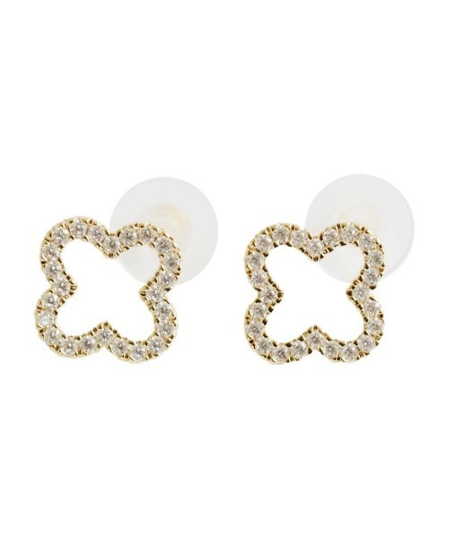 aquagarage(アクアガレージ)の「フラワーモチーフピアス(ピアス(両耳用)・レディース・ゴールド/シルバー・ONESIZE)」の1枚目の写真