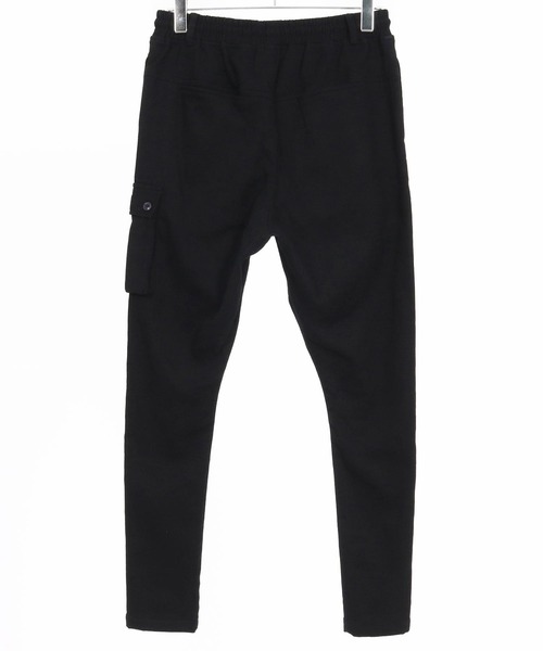 CAMBIO（カンビオ）の「mp13788- Bonded Fleece Backing Twill One Side Cargo Tight Fit Pants タイトフィットパンツ（カーゴパンツ・メンズ・ブラック・S/M/L）」の15枚目の写真