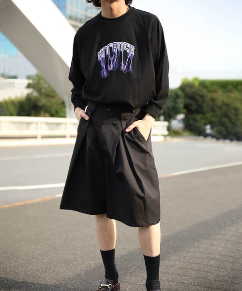 HOOK(フック)の「HOOK -original- フリンジデザイン英字刺繍ロンTEE(Tシャツ/カットソー・メンズ・ライトグレー/ブラック・MEDIUM/LARGE/X-LARGE)」の19枚目の写真