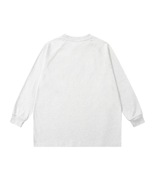 HOOK(フック)の「HOOK -original- フリンジデザイン英字刺繍ロンTEE(Tシャツ/カットソー・メンズ・ライトグレー/ブラック・MEDIUM/LARGE/X-LARGE)」の7枚目の写真