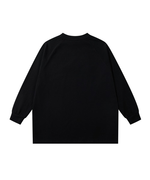 HOOK(フック)の「HOOK -original- フリンジデザイン英字刺繍ロンTEE(Tシャツ/カットソー・メンズ・ライトグレー/ブラック・MEDIUM/LARGE/X-LARGE)」の8枚目の写真