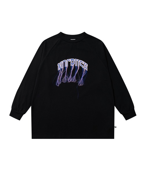 HOOK(フック)の「HOOK -original- フリンジデザイン英字刺繍ロンTEE(Tシャツ/カットソー・メンズ・ライトグレー/ブラック・MEDIUM/LARGE/X-LARGE)」の9枚目の写真