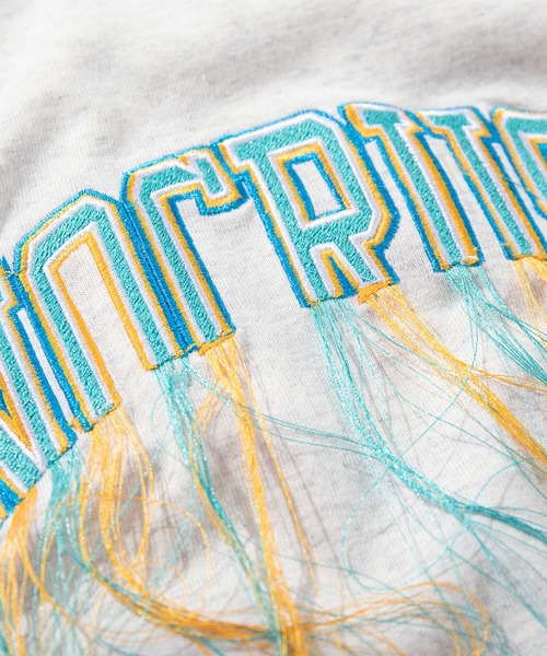 HOOK(フック)の「HOOK -original- フリンジデザイン英字刺繍ロンTEE(Tシャツ/カットソー・メンズ・ライトグレー/ブラック・MEDIUM/LARGE/X-LARGE)」の15枚目の写真