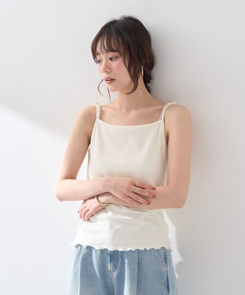 セール】パールストラップキャミソール（キャミソール）｜earth