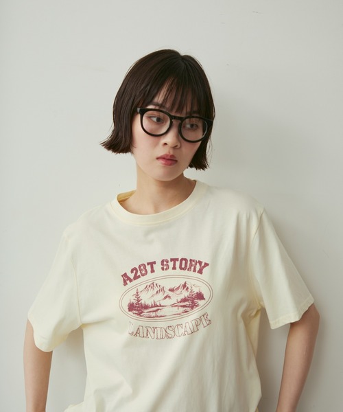 極美品♡現行　プリーツプリーズ マダムT　In her dream セール】マウンテンプリントT（Tシャツ/カットソー）｜full/fill