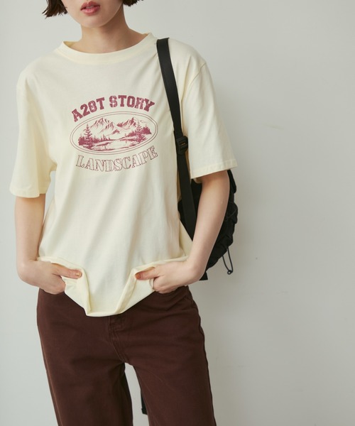極美品♡現行　プリーツプリーズ マダムT　In her dream セール】マウンテンプリントT（Tシャツ/カットソー）｜full/fill