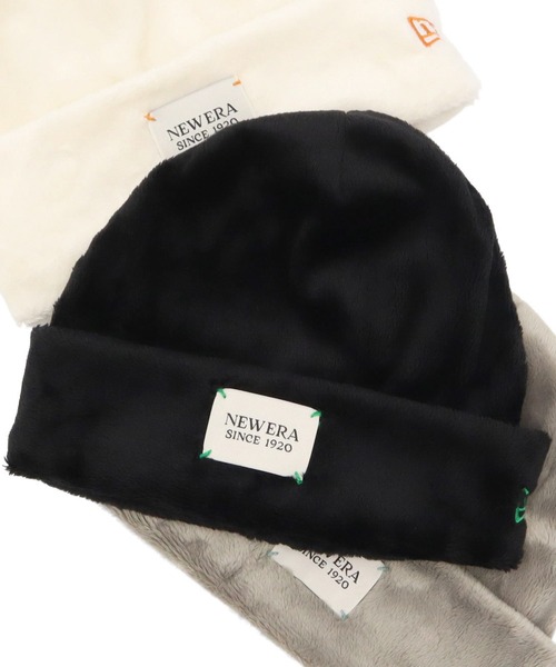 ニューエラ ニット帽 マイクロファー パッチ（ニットキャップ/ビーニー