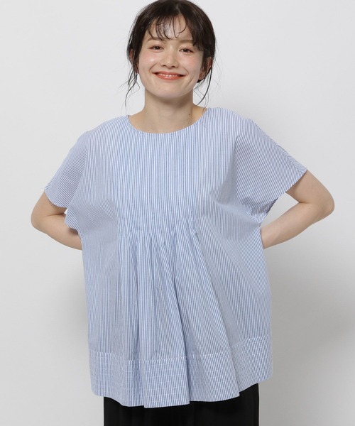 niko and...(ニコアンド)の「ピンタックベーシックブラウス(シャツ/ブラウス・レディース・オフホワイト/ブラック/ブルー・FREE)」の15枚目の写真