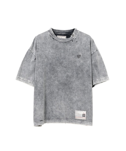 Maison MIHARA YASUHIRO(メゾンミハラヤスヒロ)の「Bleached T-shirt(Tシャツ/カットソー・レディース・グレー/ブラック・36/38)」の1枚目の写真