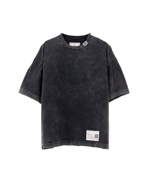 Maison MIHARA YASUHIRO(メゾンミハラヤスヒロ)の「Bleached T-shirt(Tシャツ/カットソー・レディース・グレー/ブラック・36/38)」の2枚目の写真