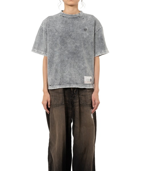 Maison MIHARA YASUHIRO(メゾンミハラヤスヒロ)の「Bleached T-shirt(Tシャツ/カットソー・レディース・グレー/ブラック・36/38)」の16枚目の写真
