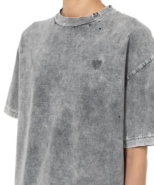Maison MIHARA YASUHIRO(メゾンミハラヤスヒロ)の「Bleached T-shirt(Tシャツ/カットソー・レディース・グレー/ブラック・36/38)」の20枚目の写真