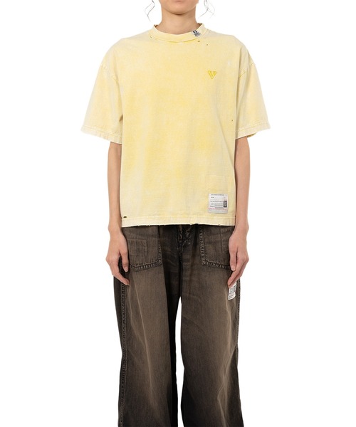 Maison MIHARA YASUHIRO(メゾンミハラヤスヒロ)の「Bleached T-shirt(Tシャツ/カットソー・レディース・グレー/ブラック・36/38)」の11枚目の写真