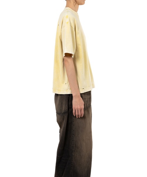 Maison MIHARA YASUHIRO(メゾンミハラヤスヒロ)の「Bleached T-shirt(Tシャツ/カットソー・レディース・グレー/ブラック・36/38)」の14枚目の写真