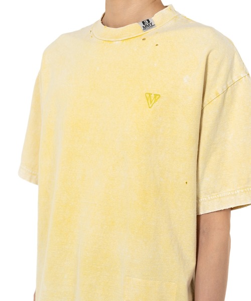 Maison MIHARA YASUHIRO(メゾンミハラヤスヒロ)の「Bleached T-shirt(Tシャツ/カットソー・レディース・グレー/ブラック・36/38)」の6枚目の写真