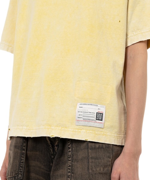 Maison MIHARA YASUHIRO(メゾンミハラヤスヒロ)の「Bleached T-shirt(Tシャツ/カットソー・レディース・グレー/ブラック・36/38)」の7枚目の写真