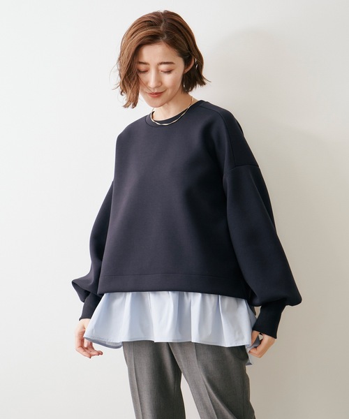 Emma Taylor(エマテイラー)の「【長さ調整可能◎】ドッキングフレアーヘムレイヤードキャミソール(Tシャツ/カットソー・レディース・ホワイト/ブラック/サックスブルー・FREE)」の22枚目の写真