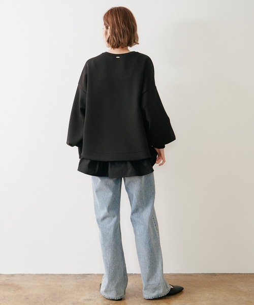 Emma Taylor(エマテイラー)の「【長さ調整可能◎】ドッキングフレアーヘムレイヤードキャミソール(Tシャツ/カットソー・レディース・ホワイト/ブラック/サックスブルー・FREE)」の21枚目の写真