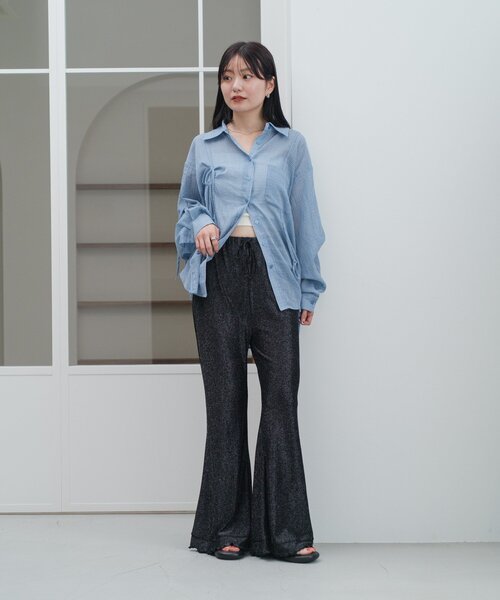 ラメカットフレアパンツ（その他パンツ）｜Kastane（カスタネ）の