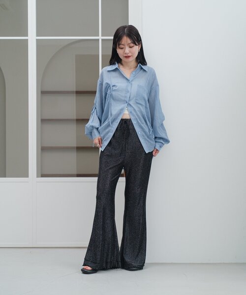 ラメカットフレアパンツ（その他パンツ）｜Kastane（カスタネ）の