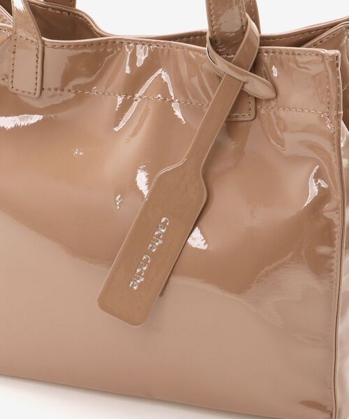 le.coeur blanc（ルクールブラン）の「エナメルトートバッグS（トートバッグ・レディース・ベージュ/ダークグレー・FREE）」の21枚目の写真