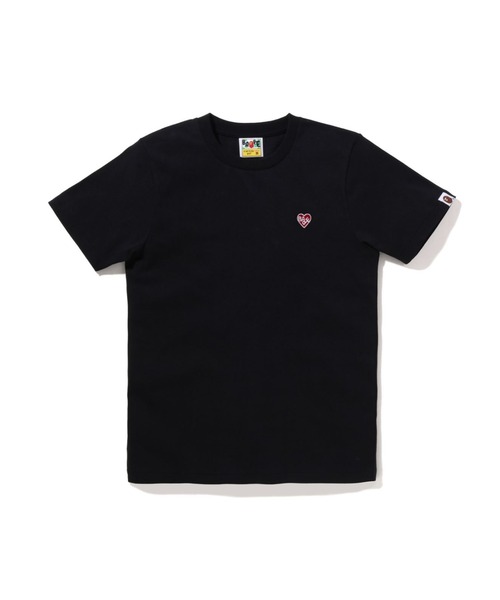 A BATHING APE(アベイシングエイプ)の「BAPE HEART ONE POINT TEE(Tシャツ/カットソー・レディース・ホワイト/ブラック・X-SMALL/SMALL/MEDIUM)」の2枚目の写真