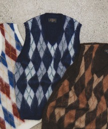 BEAMS PLUS | アーガイル モヘア ダブルジャカード ニット ベスト(ニット/セーター)