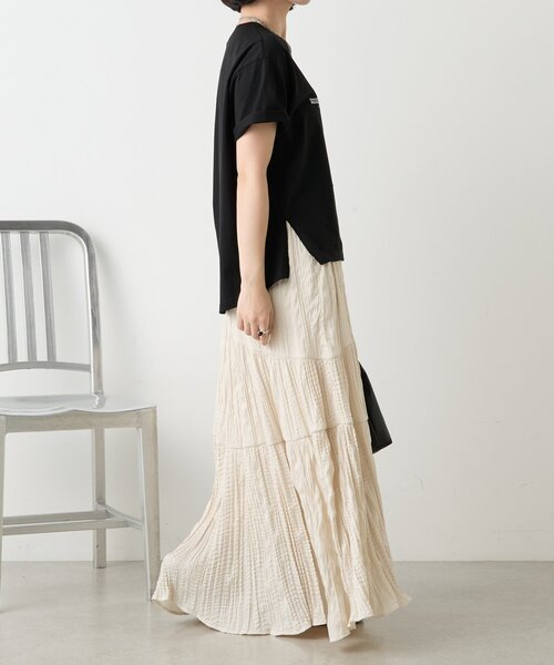 Jena espace merveilleux(ジェナ エスパスメルヴェイユ)の「ラインテープロゴカットソー(Tシャツ/カットソー・レディース・チャコールグレー/ブラック/オフホワイト・FREE)」の17枚目の写真