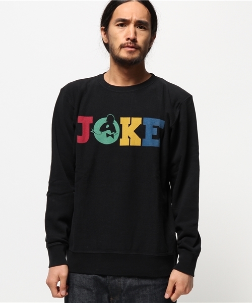 ALDIES（アールディーズ）の「Joke Sweat ジョークトレーナー（スウェット・メンズ・ホワイト/グレー/ピンク/ブラック・MEDIUM/LARGE/SMALL/X-LARGE）」の2枚目の写真