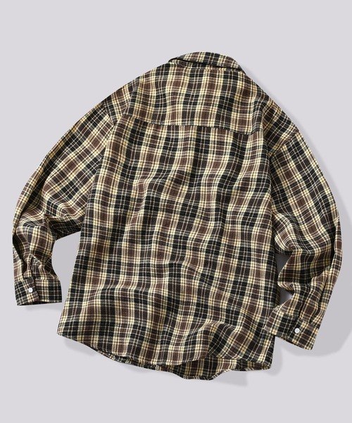 TOBEE(トゥビー)の「【TOBEE】グラデーション チェックシャツ(シャツ/ブラウス・メンズ・ブラウン/ブルー・X-LARGE/LARGE/MEDIUM/SMALL)」の15枚目の写真