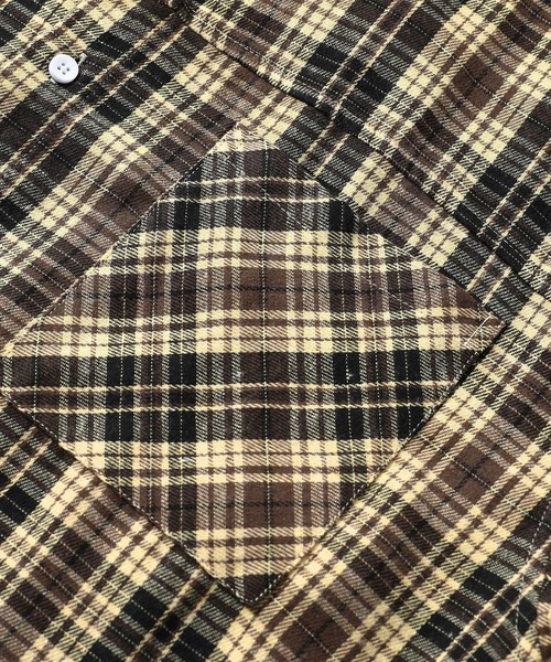 TOBEE(トゥビー)の「【TOBEE】グラデーション チェックシャツ(シャツ/ブラウス・メンズ・ブラウン/ブルー・X-LARGE/LARGE/MEDIUM/SMALL)」の18枚目の写真