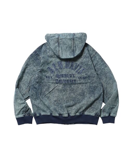 BLEACHED TWILL ZIP HOODIE（ブルゾン）｜BEN DAVIS（ベンデイビス）の