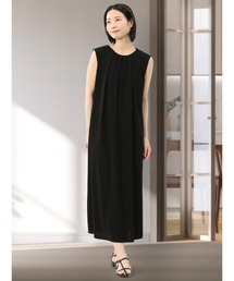 innowave（イノウェーブ）の「【接触冷感 ストレッチ】イノウェーブ ノースリーブ ロングワンピース（ワンピース）」