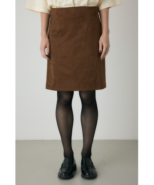 crie conforto（クリーコンフォルト）の「スエードライクミニスカート　冬服（スカート・レディース・ブラック/カーキ/キャメル・FREE）」の6枚目の写真