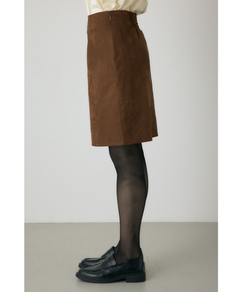crie conforto（クリーコンフォルト）の「スエードライクミニスカート　冬服（スカート・レディース・ブラック/カーキ/キャメル・FREE）」の7枚目の写真